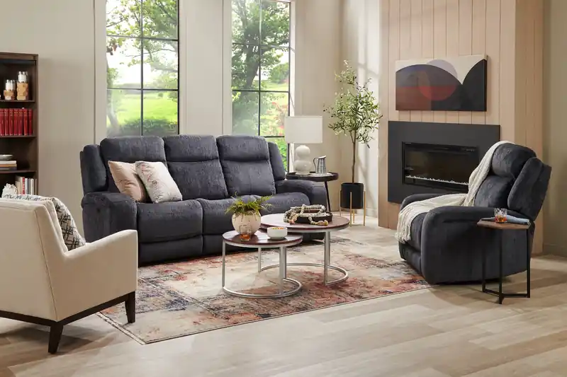 90 Fabric Power Reclining Sofa