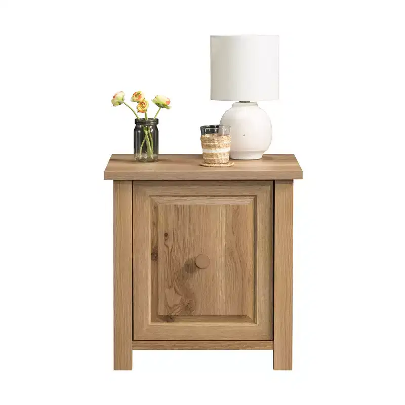 GDFStudio Harlan Farmhouse Nightstand with Hidden Storage