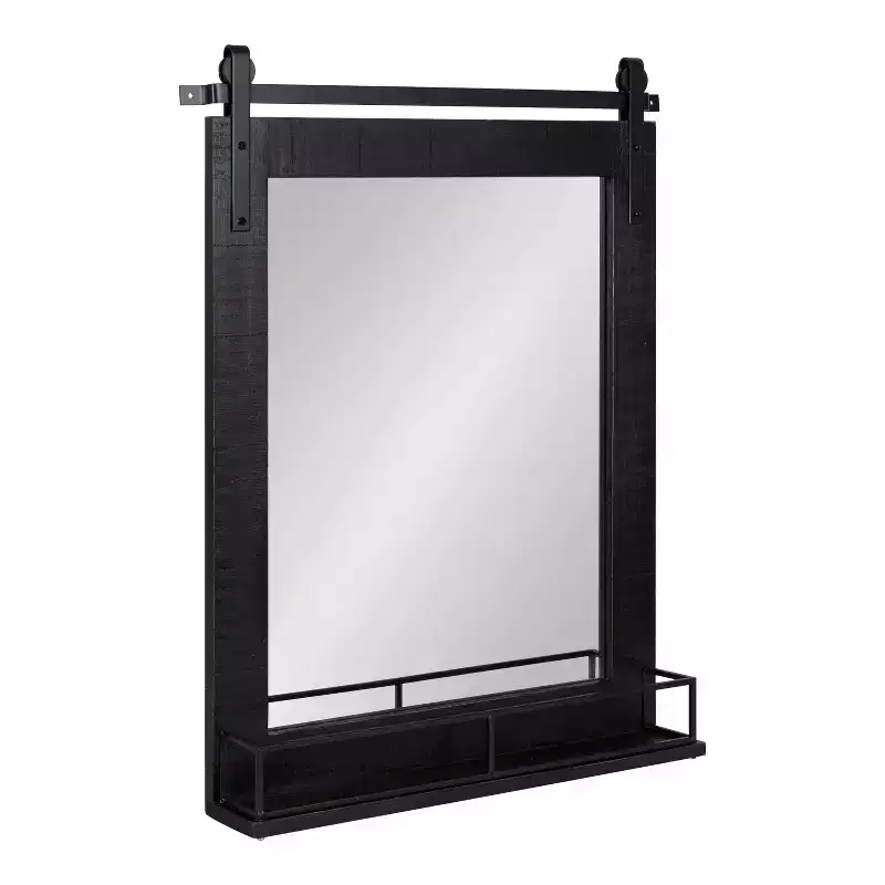 24 x 31 Cates Framed Wall Mirror with Shelf - Kate & Laurel All Things Decor