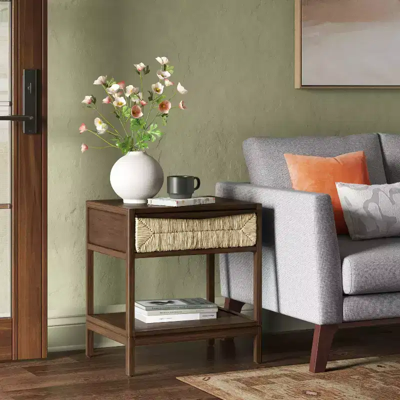 Withania Side Table - Threshold™: Wood Composite, Decorative Storage Cabinet with Drawer