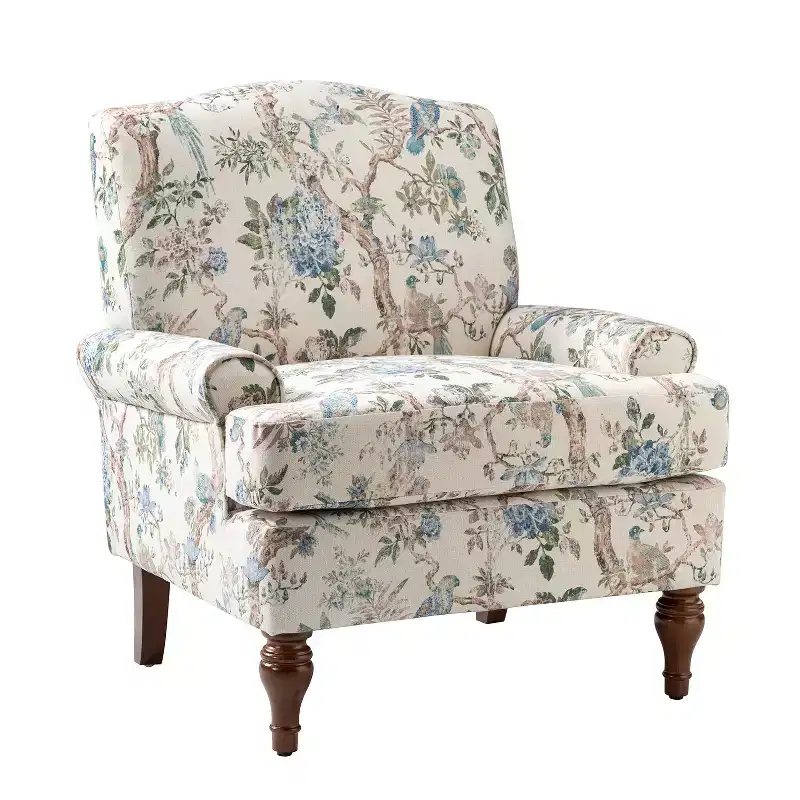 comfy Livingroom Armchair with Solid Wood Legs