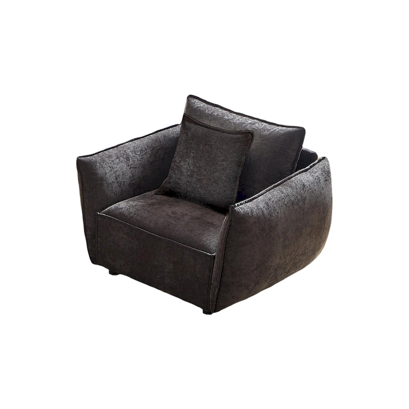 44 Upholstered Arm Chair with Pillows