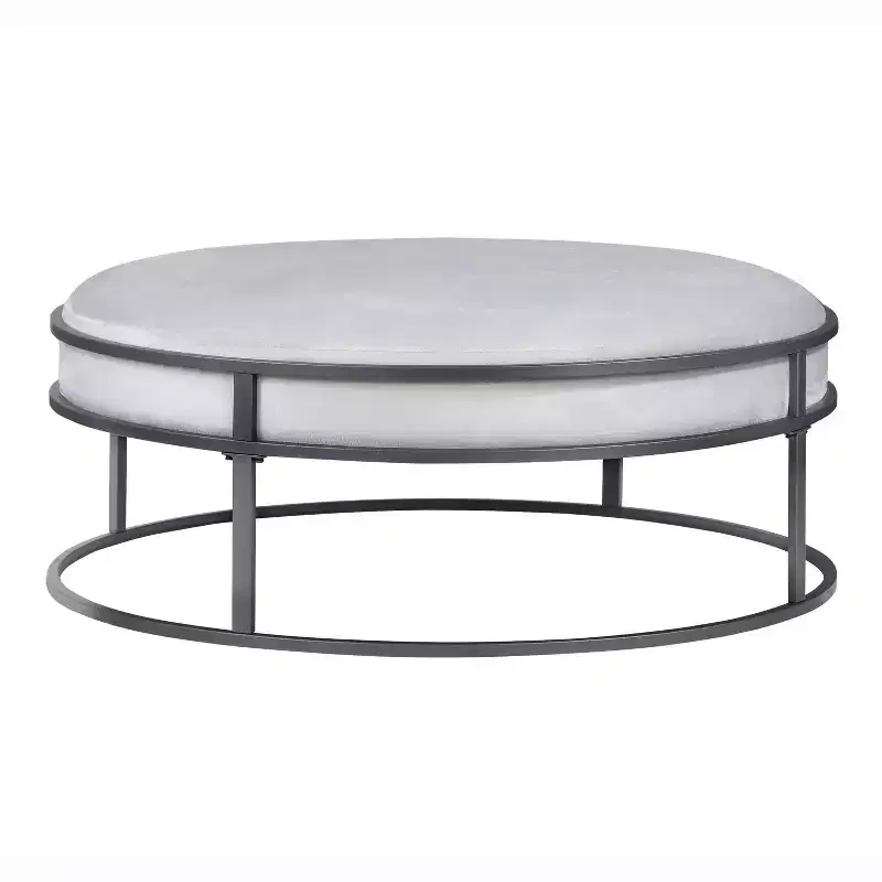 39.5  Round Cushioned Ottoman -
