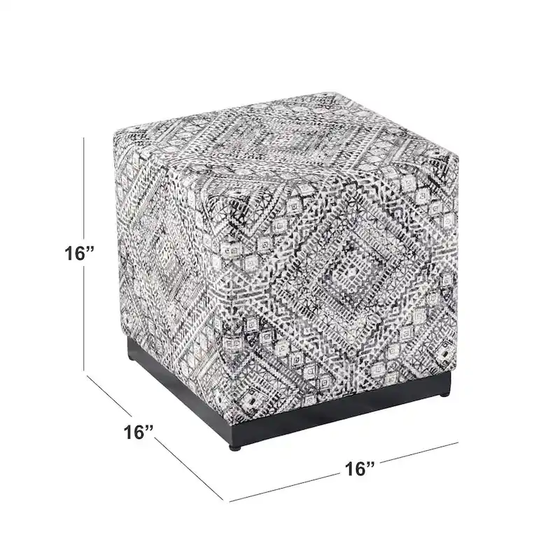 HomePop Modern Cube Ottoman
