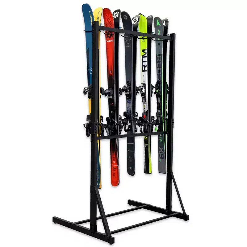 Teal Triangle Freestanding G-Ski | Holds 5 Pairs of Skis