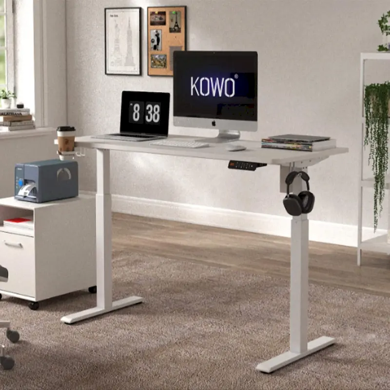 KOWO K3041 55 Electric Height Adjustable Desk - Sit Stand Workstation for Home Office, Memory Preset