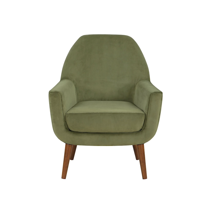 Mid-Century Velvet Arm Chair