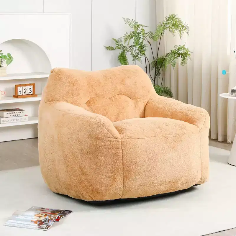 MAYEERTY Bean Bag Sofa Chair with Armrests High Density Foam Lazy Comfortable for Adults Living Room Bedroom Reading
