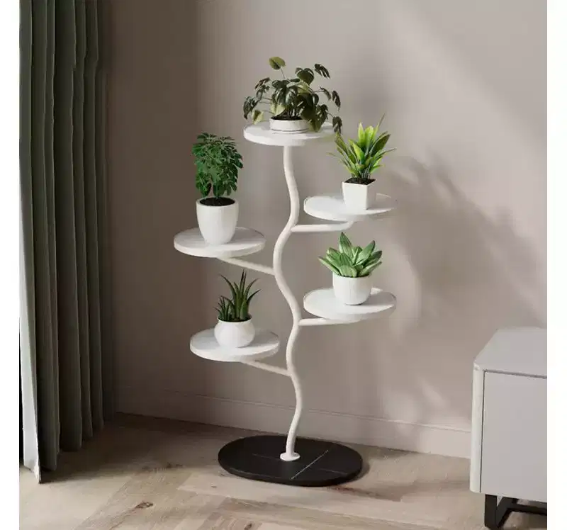 1 Set Multi-Layer Plant Stand, Iron Art, Indoor Outdoor Flower Pot Rack,
