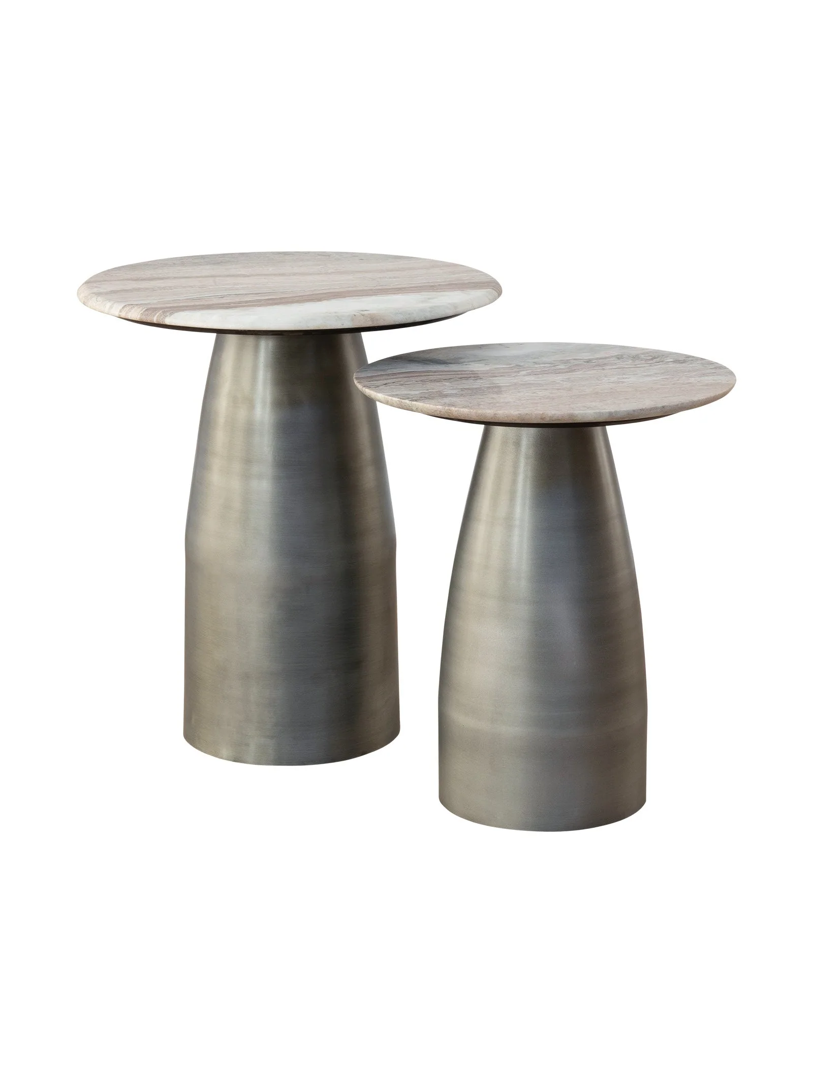 Contemporary Marble Side Table for Living Room