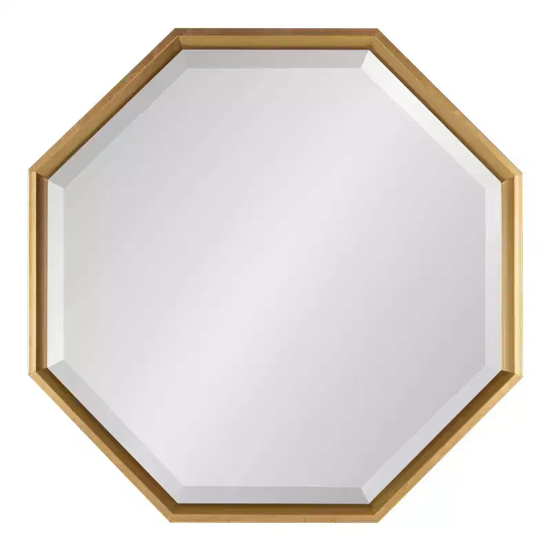 Octagon Wall Mirror - Gold, Plastic Frame, 24 x 24 in.
