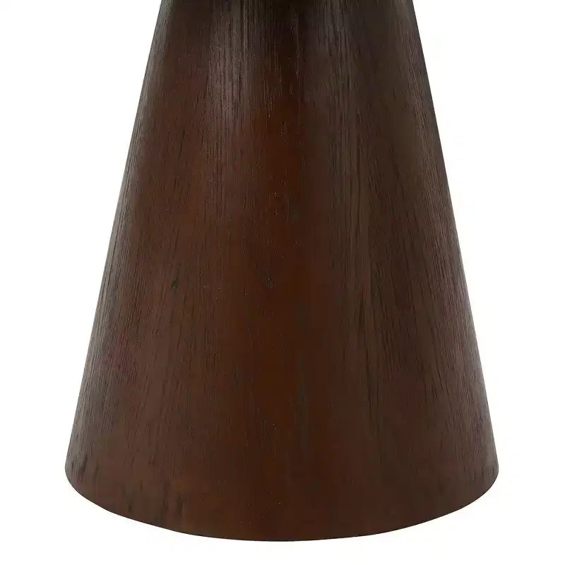 Whisen Retro Wood Top Frustum Pedestal Dining Table