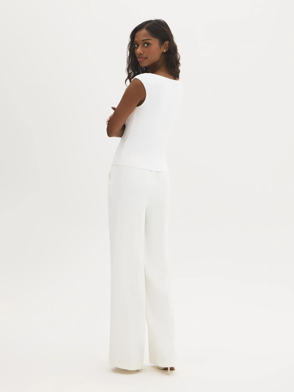 Double Layer Boat Neck Top