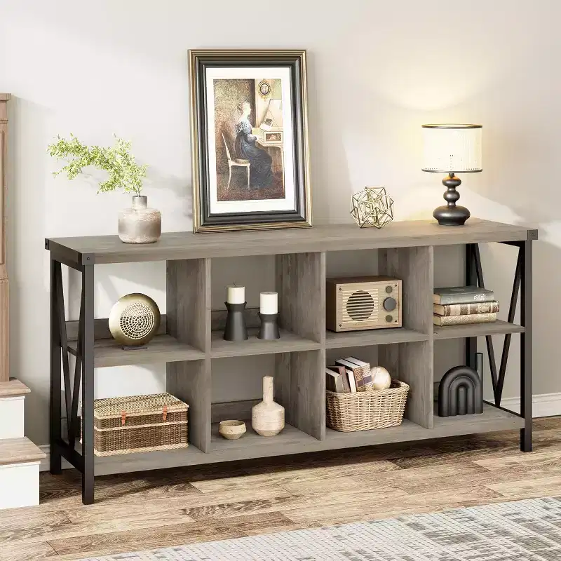 Console cabinets,console Bookshelfs for Entryway, Long Low Book Shelf for Living Room