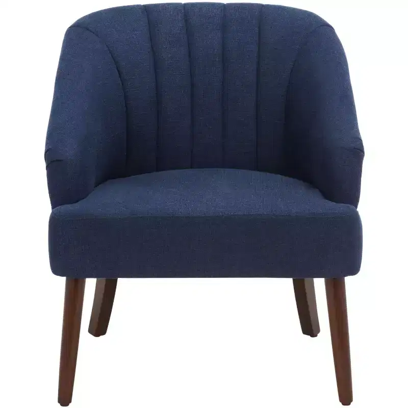 Poltroncina imbottita d'accento bianca