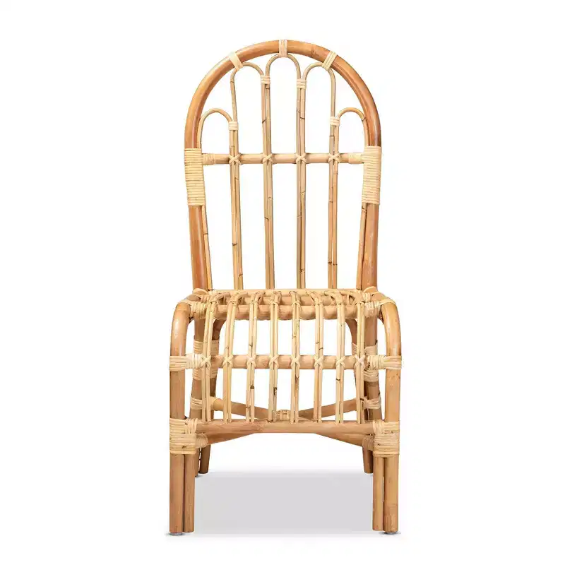 Rattan Accent Chair Natural - Handmade, Fully Assembled