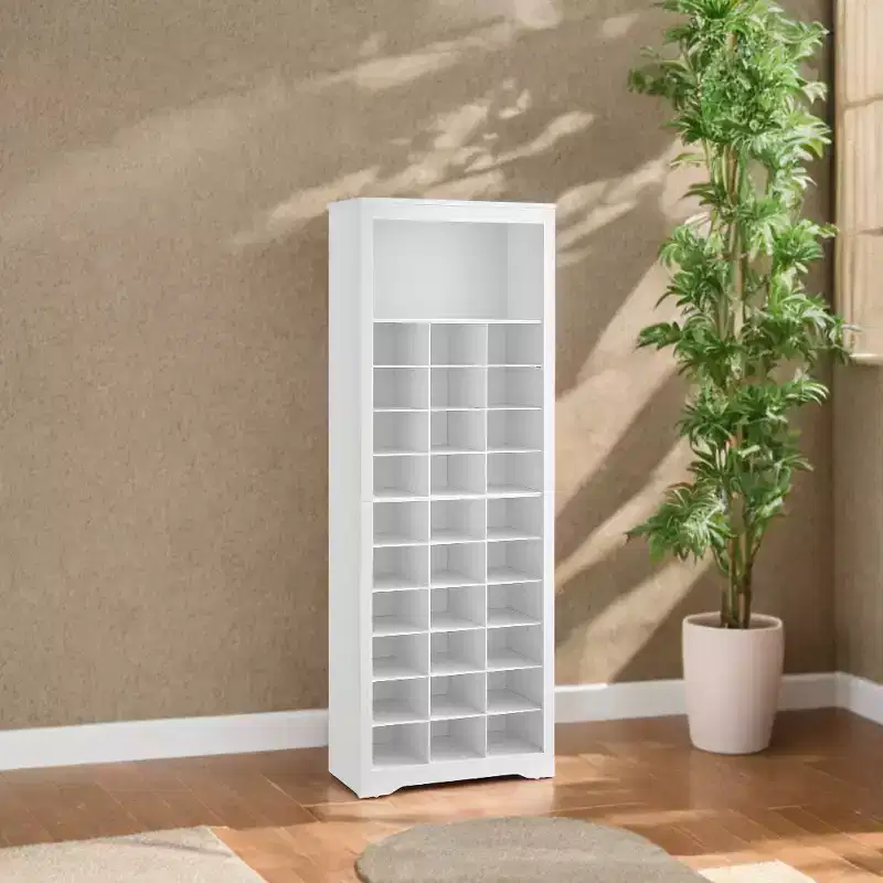 Shoe Storage Cabinet, 10 Tier Shoe Rack Organizer, Holds Up to 30 Pairs of Shoes, for Entryway Bedroom, 12.6 x 24.8 x 73.6 Inches