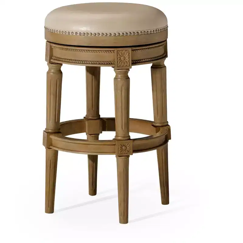Maven Lane 31 Pullman Backless Swivel Bar Stools with Faux Leather