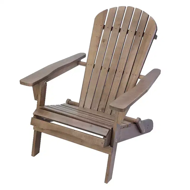 Folding Large Size Adirondack Chair Pine Wood