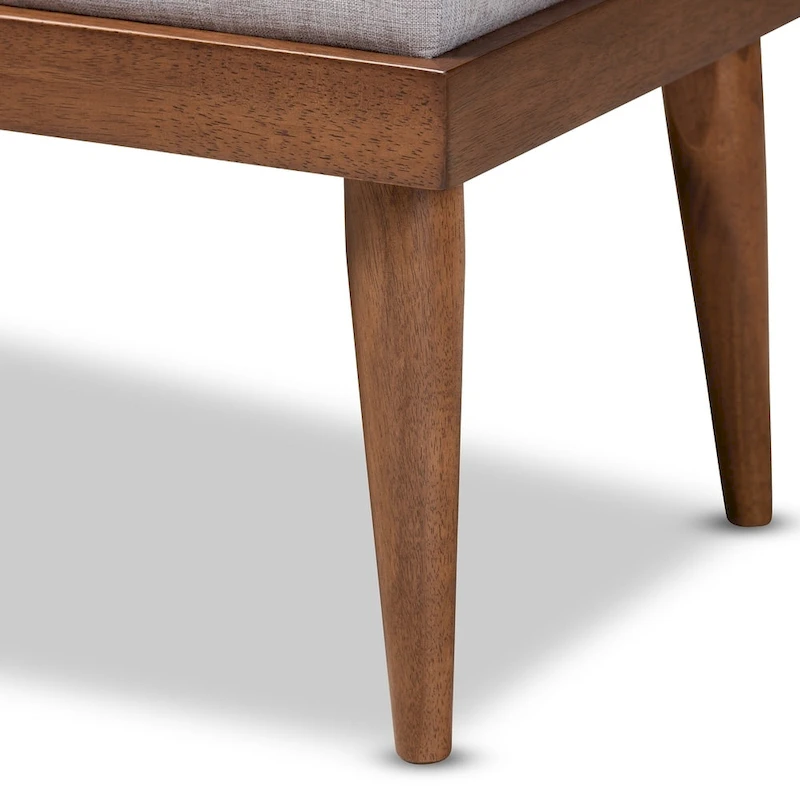 Carson Carrington Hjeltevad Mid-century Fabric Bench