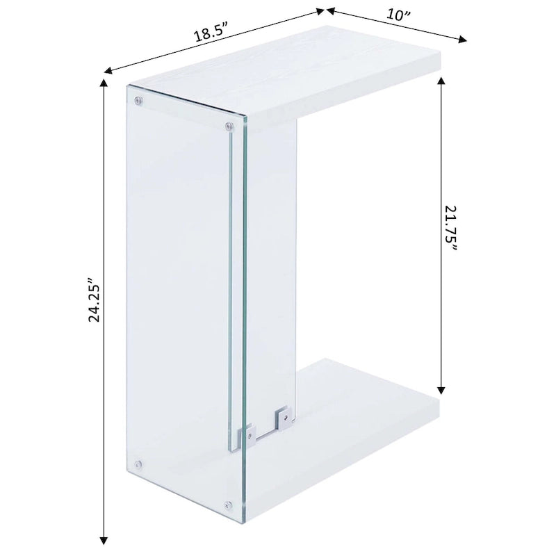Glass C End Table