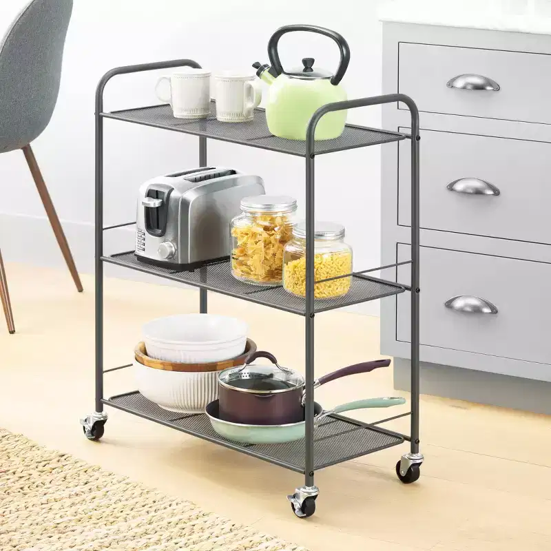 Whitmor Rolling 3 Tier Storage Cart 1pc