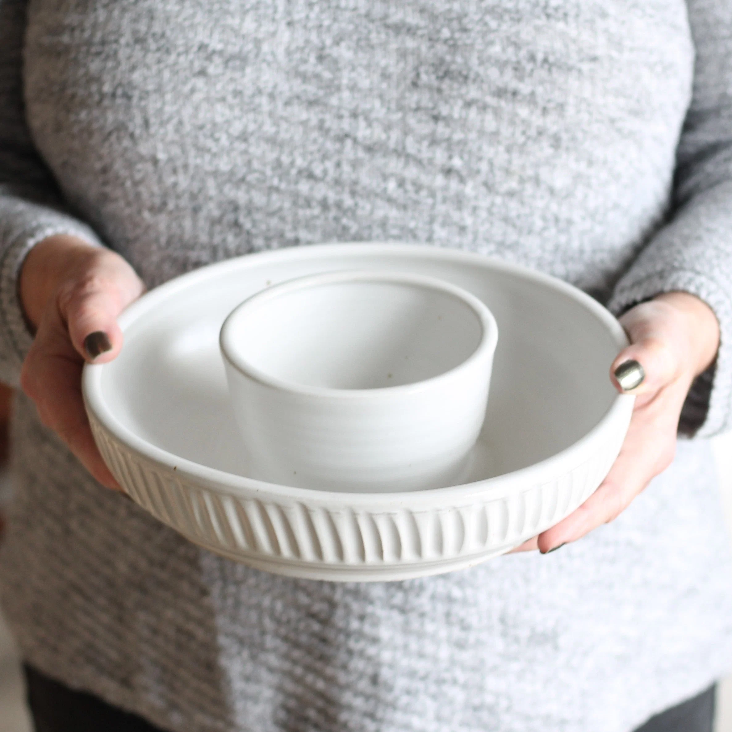 Handmade Small Chip n' Dip Bowl