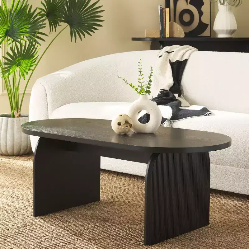 Syura Ribbed Coffee Table - COF2100 - Safavieh