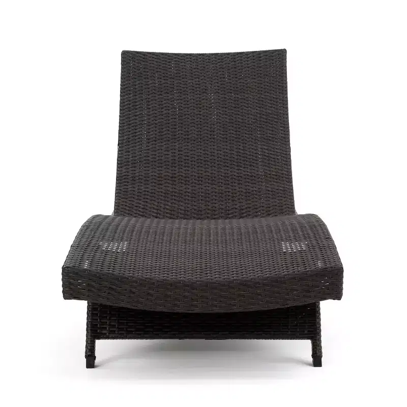 GDFStudio Olivia Multibrown 3 Piece Armless Chaise Lounge Chat Set with Cushions