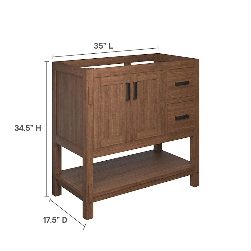 Ashlyn 36 Wood Bathroom Vanity Cabinet (Sink Basin Not Included) - 36