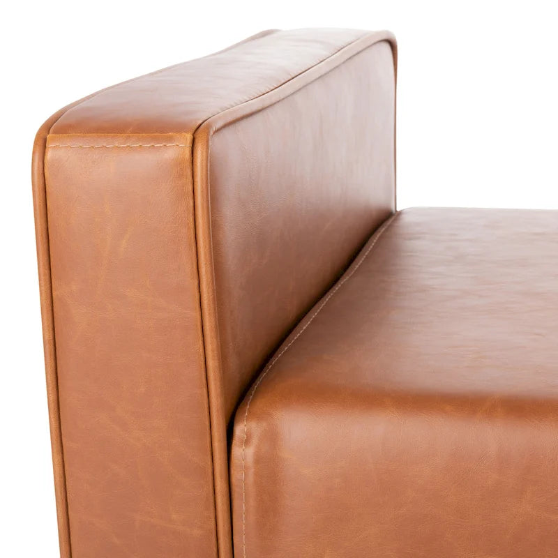 Mid-Century Modern 25-inch Bench - 49 W x 18 L x 25 H - 49Wx18Dx25H