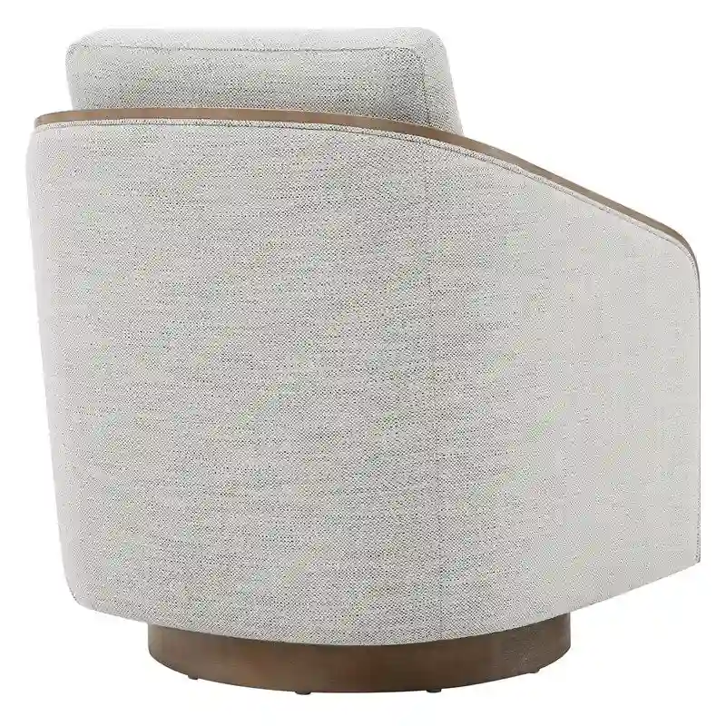 Skyler Modern Upholstered Living Room Swivel Bucket Accent Chair