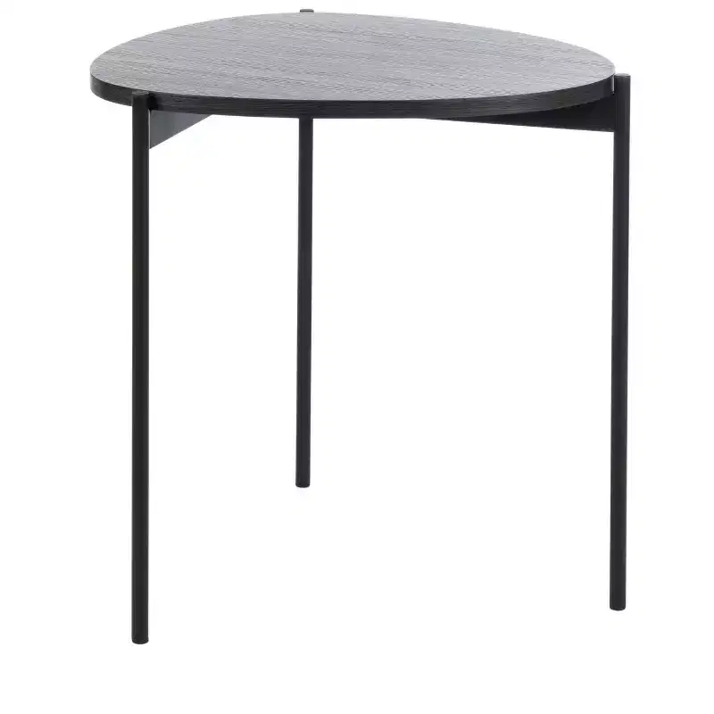 Sven Side Table – Dark Grey Oak/Black