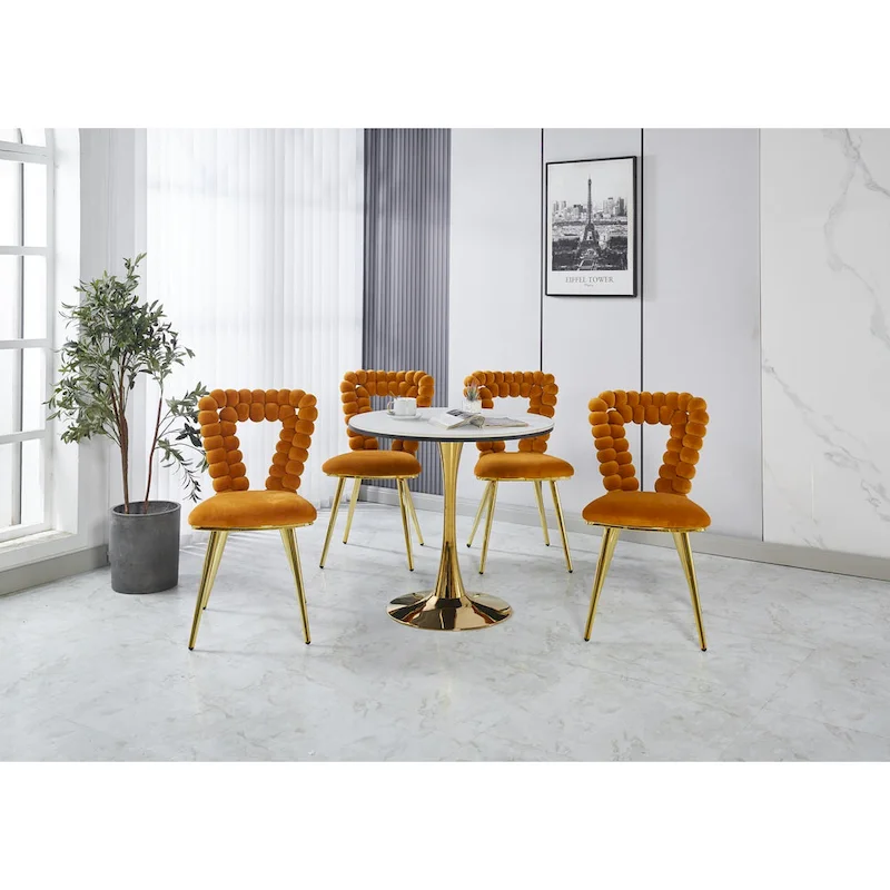 22.04 Accent Chairs with Iron Legs (Set of 2)