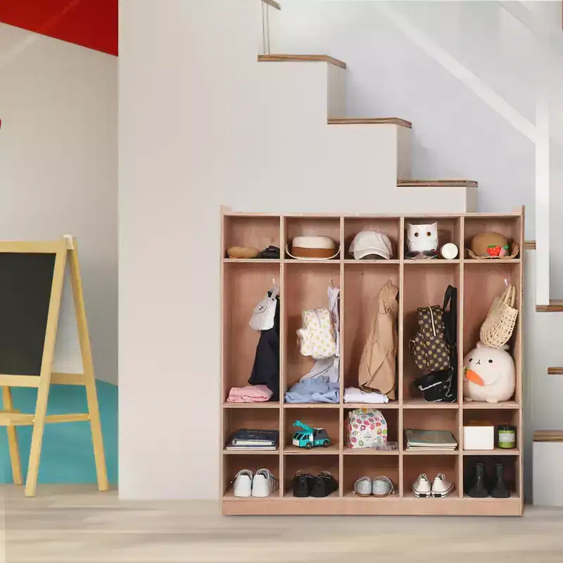 Open Storage Shelves, Freestanding Floor Storage Cabinets with 2 Doors, 47x 11.7x 26.5 , 2 Anti-Flip Fittings,Suitable for School