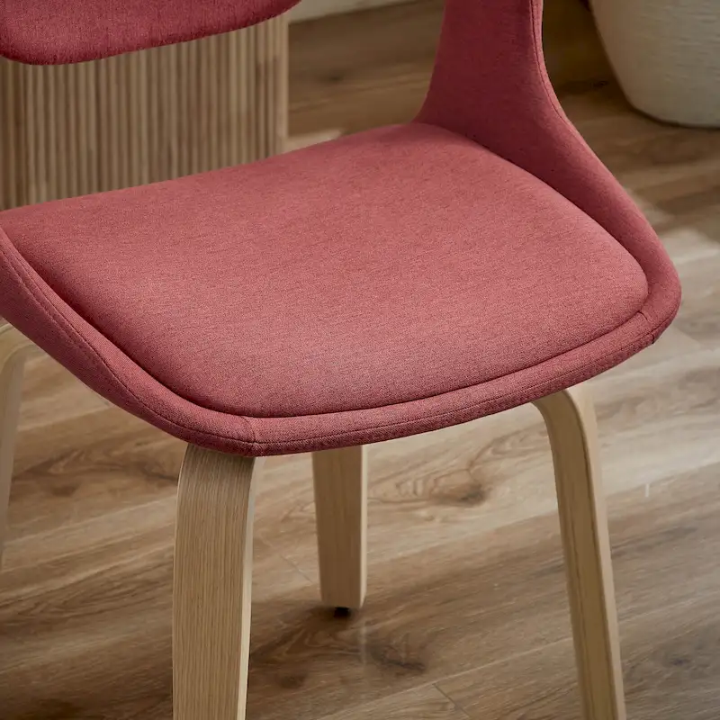 Modern Swivel Dining Chair, Upholstered Seat, 360-Degree Rotation, Mid-Century Style
