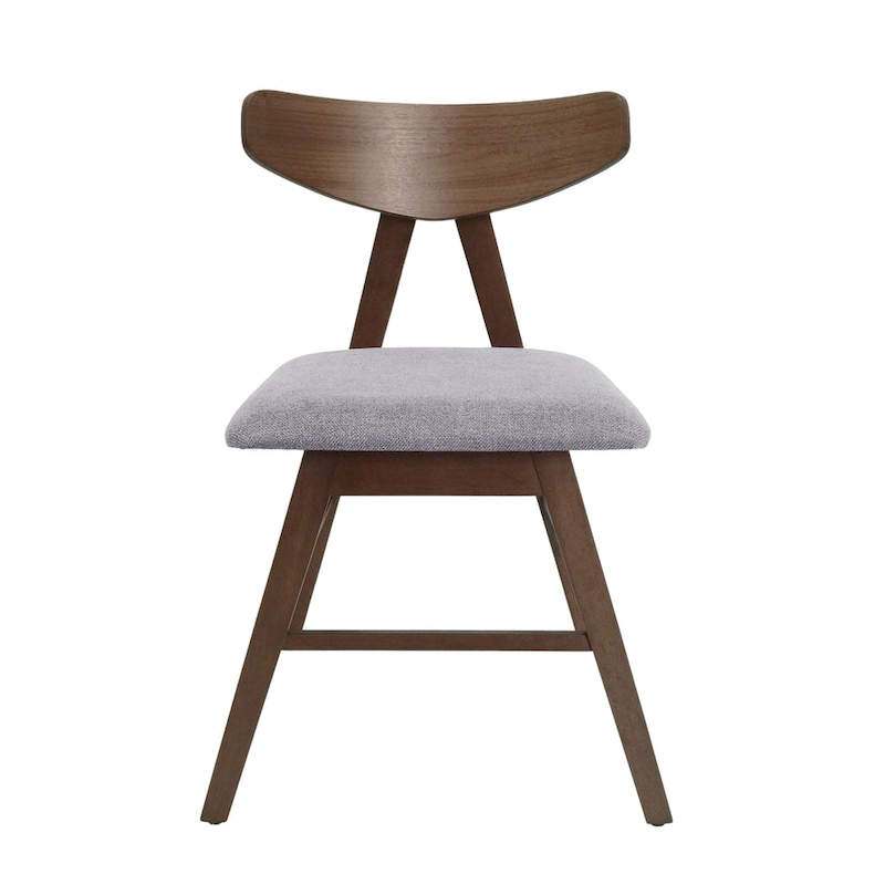 Stocker Fabric and Rubberwood Dining Chairs (Set of 2) by Christopher Knight Home