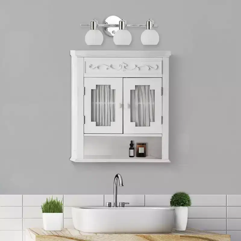 Teamson Home Lisbon Two-Door Removable Wall Cabinet