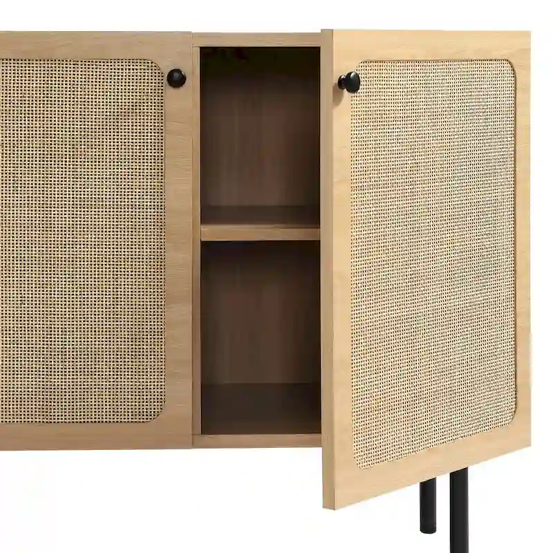 Rattan Accent Cabinet