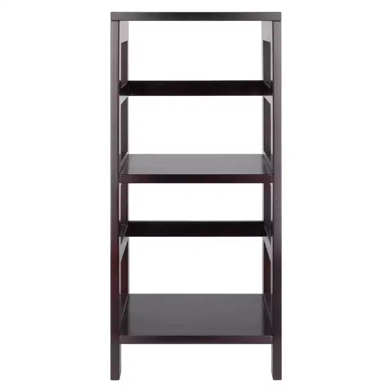 29.21" 2 Tier Leo Shelf Storage or Bookshelf Narrow Espresso Finish - Winsome