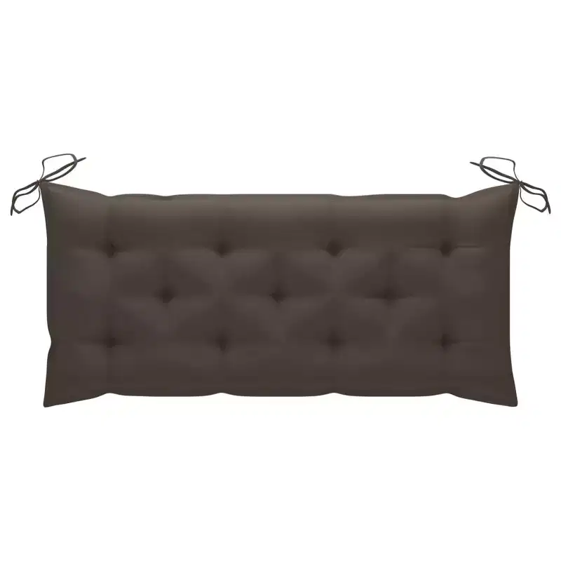 Garden Bench Taupe Bamboo Large Durable Garden Bench