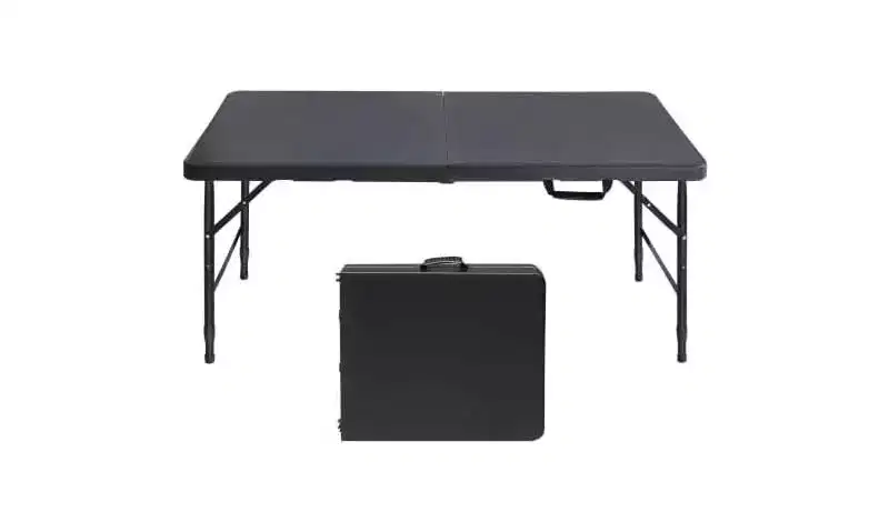 Heavy Duty 4FT Folding Table – Waterproof, Portable, 300 lbs Capacity