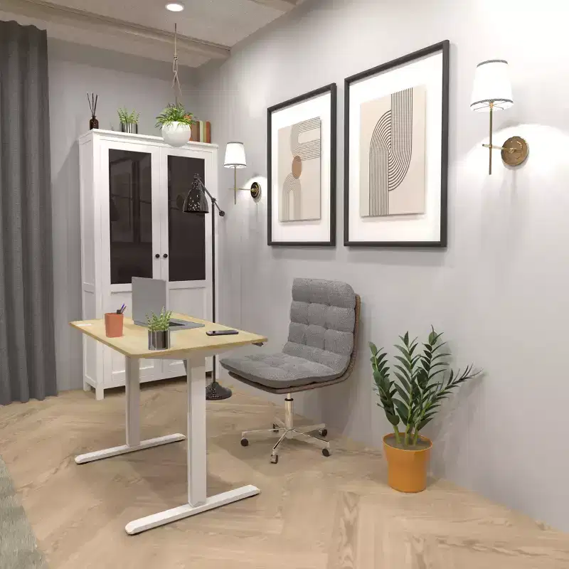 Compact Electric Standing Desk with 48 Tabletop
