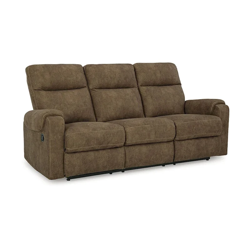 Edenwold Brown Reclining Sofa - 86 W x 40 D x 40 H