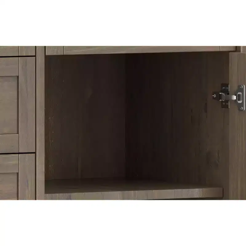 Cantina SOLID WOOD 54 inch Wide Rectangle Transitional Sideboard in Smoky Brown