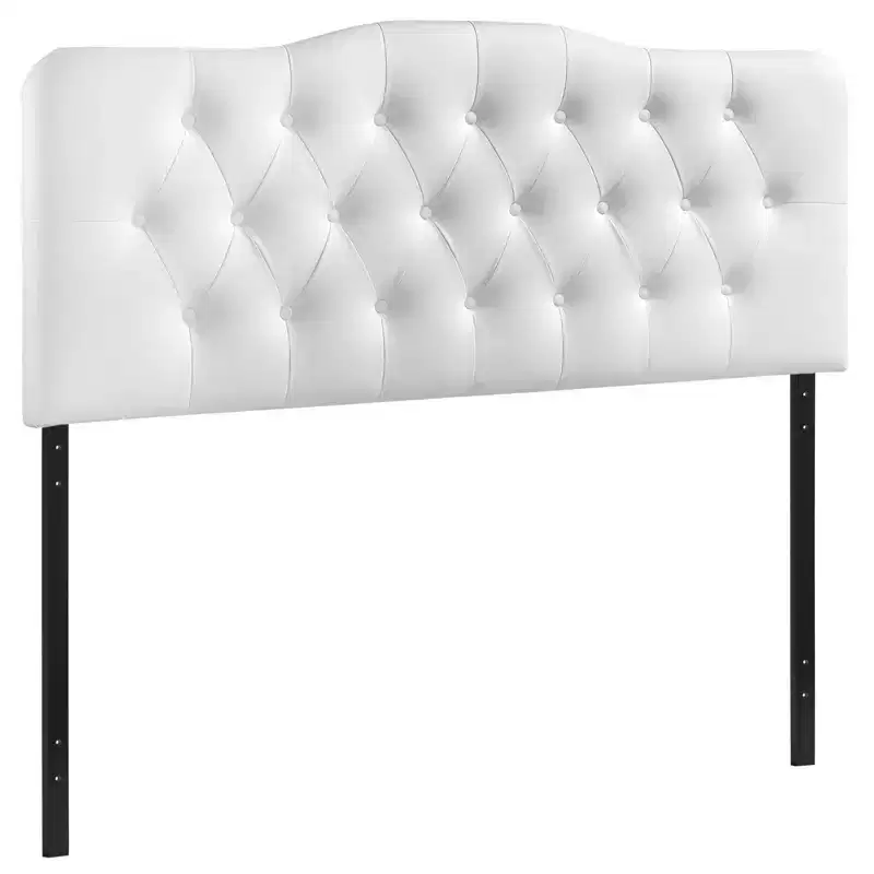 Annabel Upholstered Vinyl Headboard White - Modway
