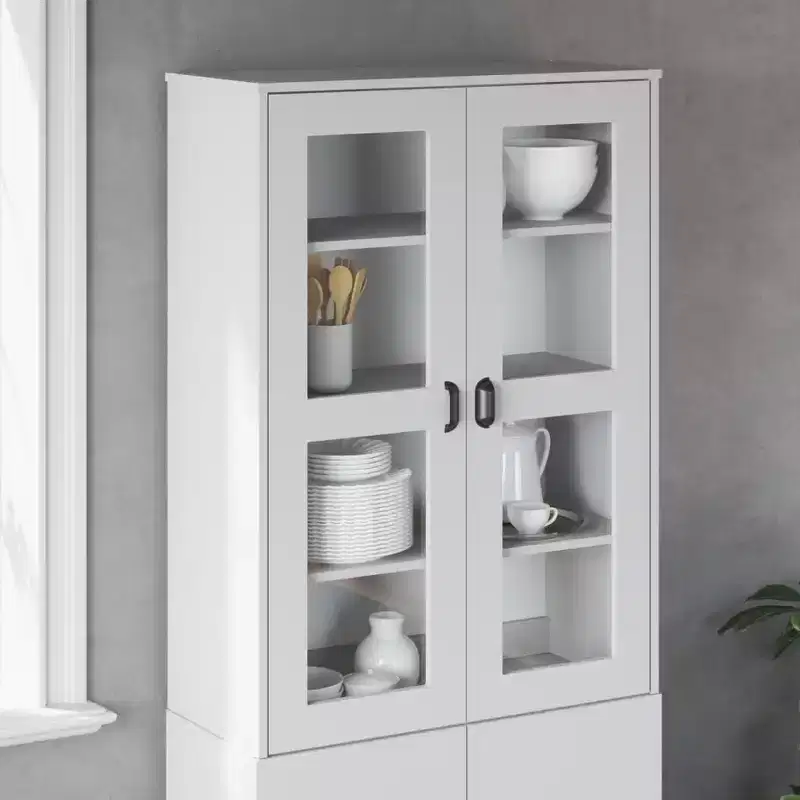 Wood Composite Highboard Cabinet 31.5''W x 43.3''H x 13.8''D