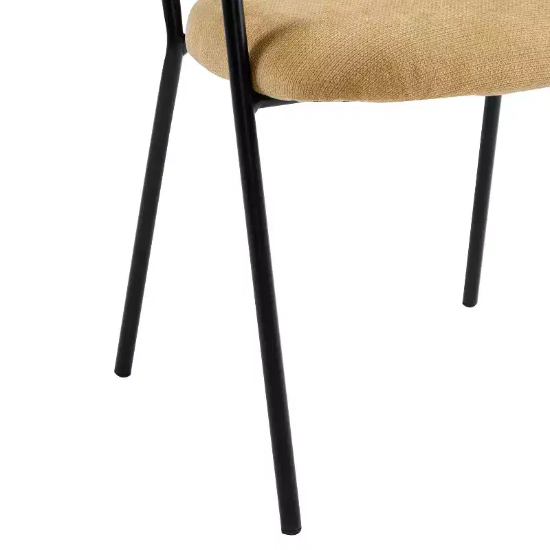 Christopher Knight Home Nest Modern Upholstered Dining Chairs with Metal Frame (Set of 2)