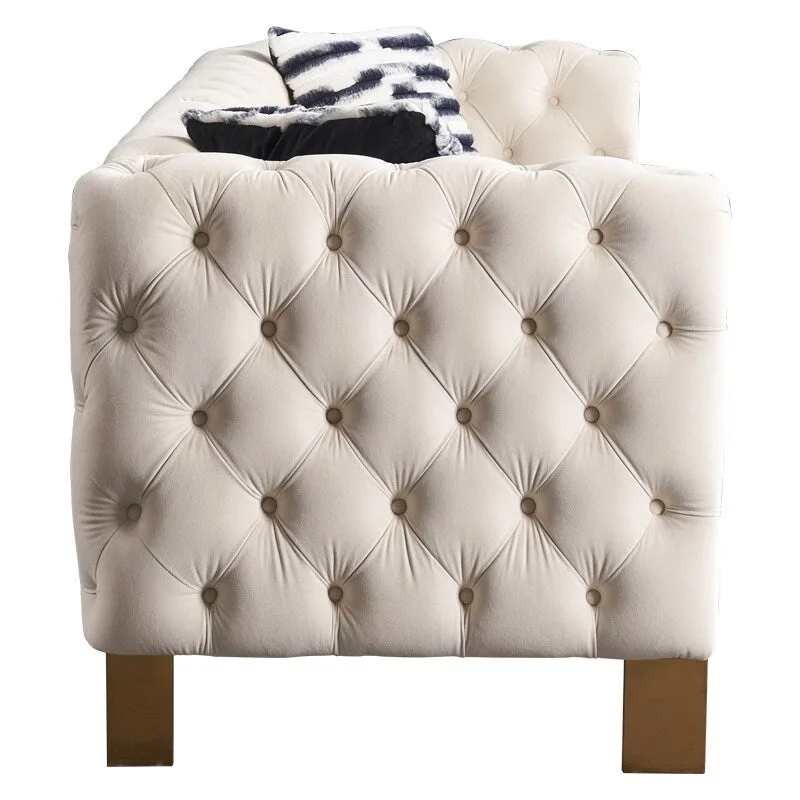 Modern Tufted Velvet Living Room Sofa