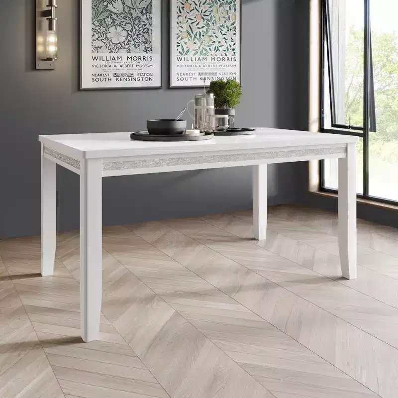 ChaletPosh 59L Dining Table in White